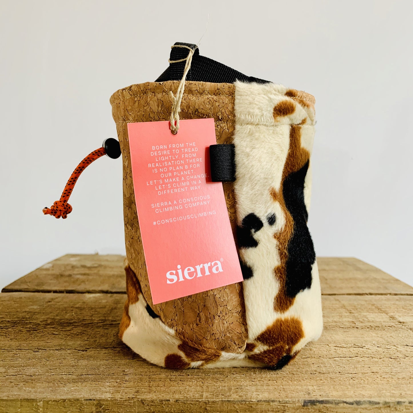 Sierra Twist Cow Brown Chalk Bag