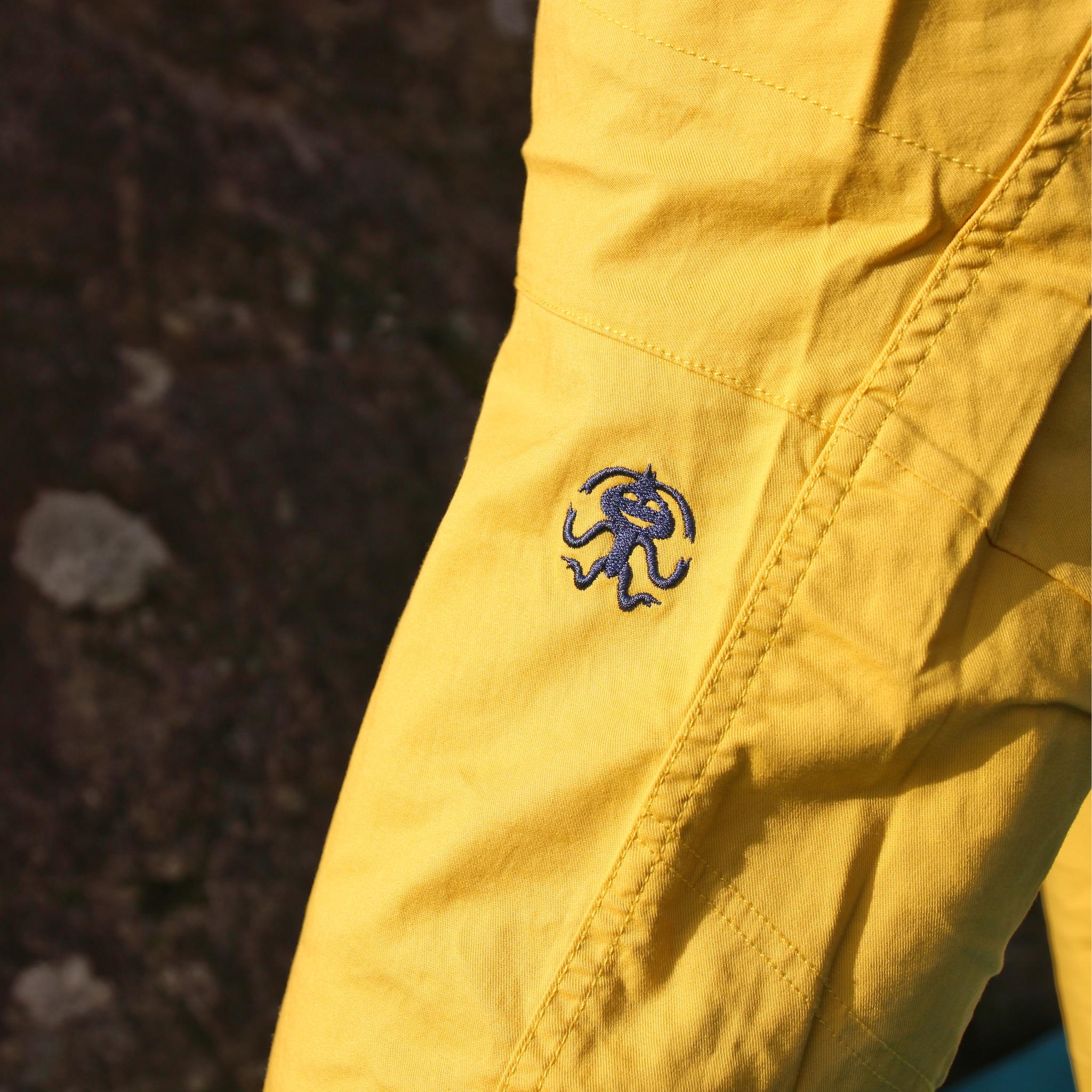 Yellow climbing hot sale pants